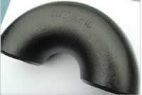 Short radius pipe elbows